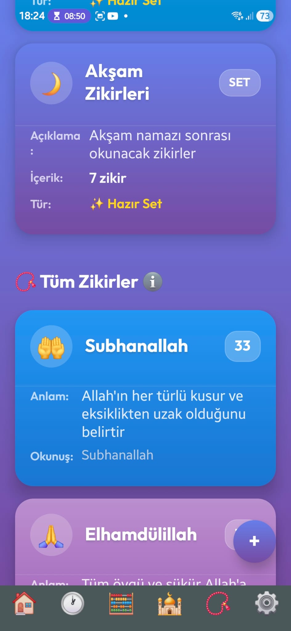 Zikir listesi
